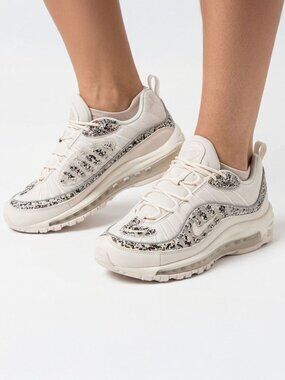 Nike Air Max 98 LX Phantom Recycled Material Glitter Sneakers - Women’s 8